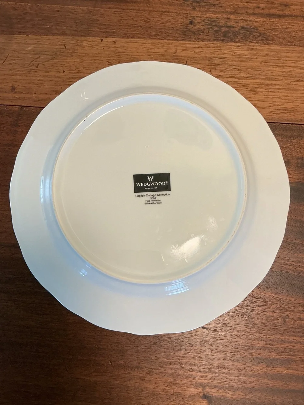 Wedgwood English Cottage Collection Rose Dinner Plates Set of 2